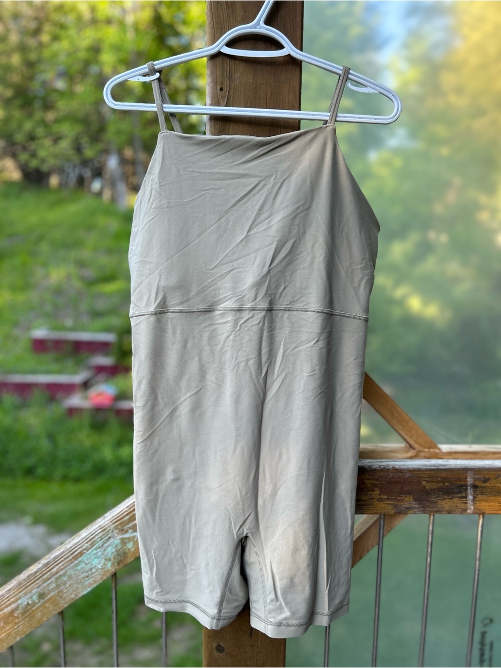 Old Navy Beige Sleeveless Fitted Romper • XL